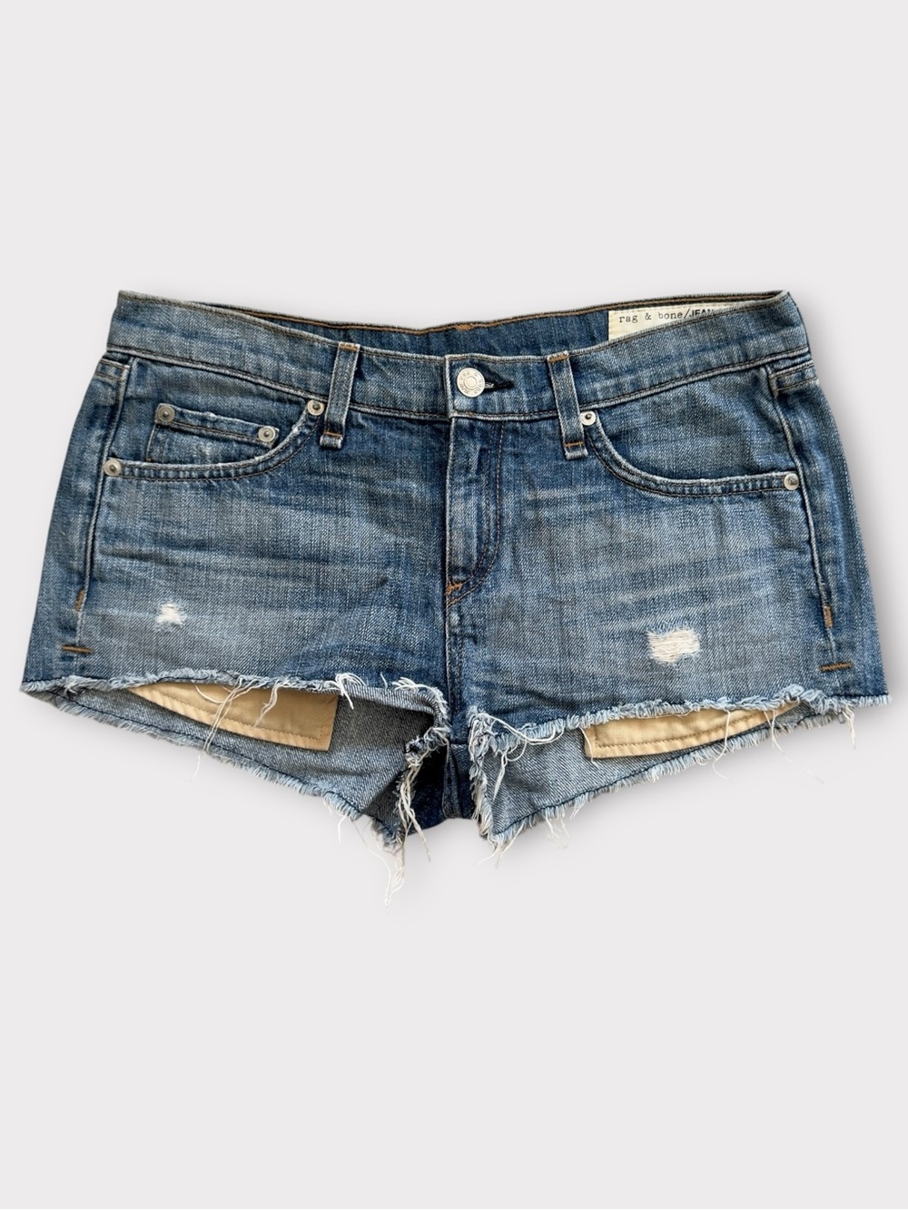 rag & bone Distressed Denim Cutoff micro Shorts